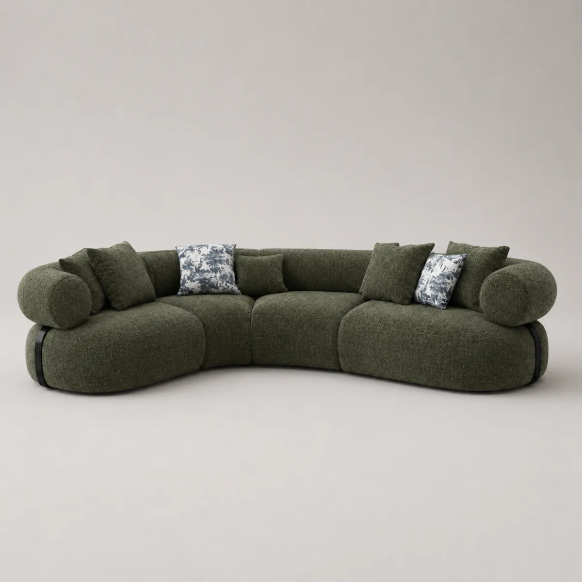 Canape Angle Gauche Hera Coloris Vert Olive